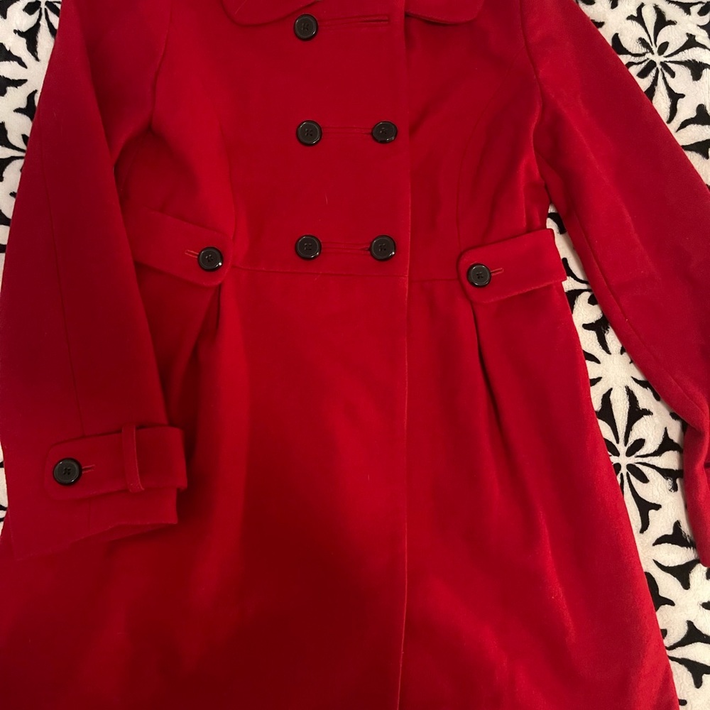 Red Pea Coat